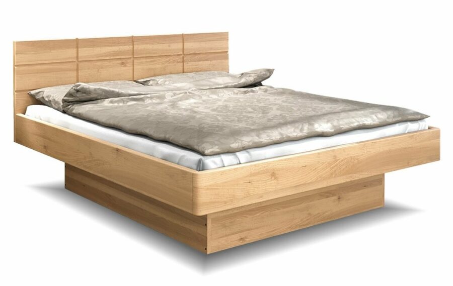 Moderní dřevěná buková postel s úložným prostorem FENIX 1