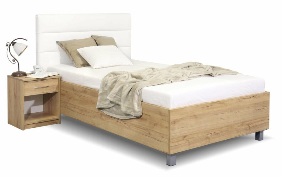 Čalouněná postel jednolůžko s úložným prostorem LA FUTURA