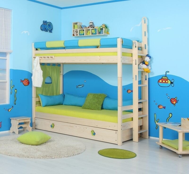 Patrová postel pro 2 děti DOMINO D906 - TZ